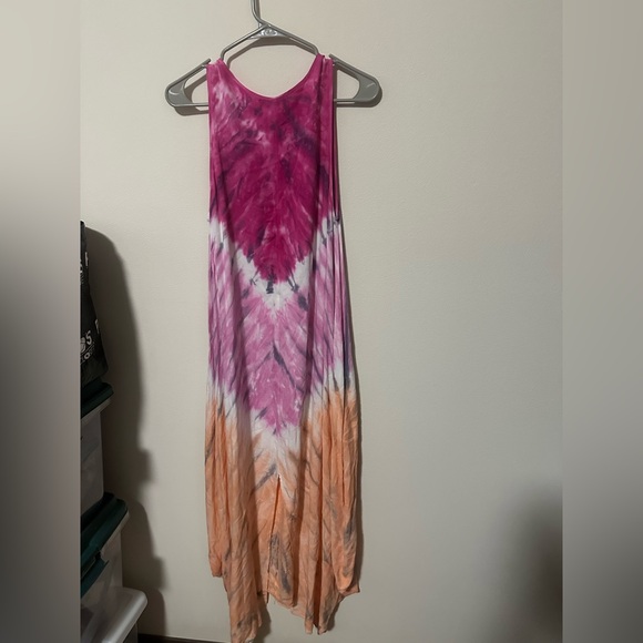 YFB Young Fabulous and Broke EASY BREEZY ELIE DRESS tie dye size small flowy - Picture 3 of 7